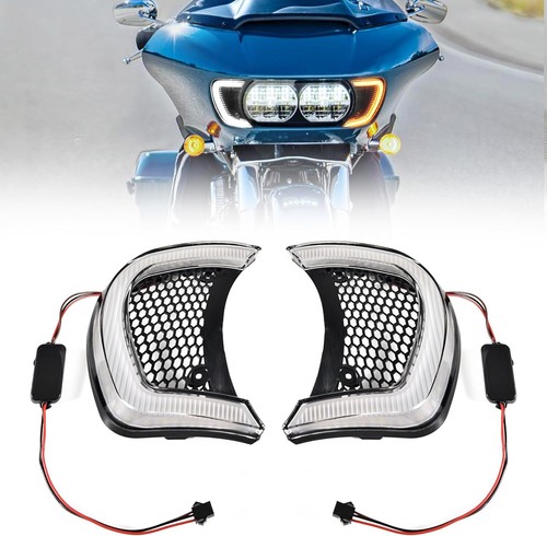 LED Blinklicht für Harley Road Glide FLTRX Special FLTRXS CVO Ultra FLTRU 15-24 - Picture 3 of 13