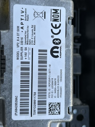 2019-2024 Ram 1500 8.4" Touch Screen Radio Display Big Horn 19 20 21 22 23 24 - Picture 5 of 7