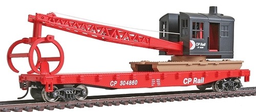 Spur H0 - Walthers Flatcar mit Kran Canadian Pacific -- 1781 Neu | Zustand: Neu