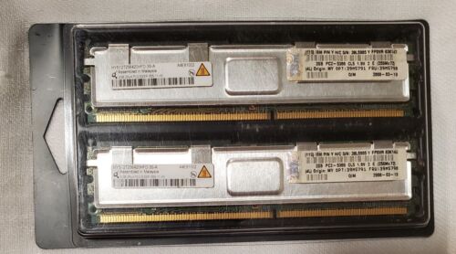 2 Qimonda HYS72T256420HFD3SA 2GB DDR2-667MHz PC2-5300 CL5 240-Pin Memory Modules - Photo 1/5
