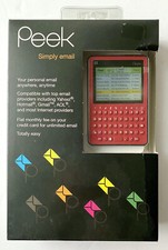 NIB Peek Mobile Simply Email Device, Cherry Red 