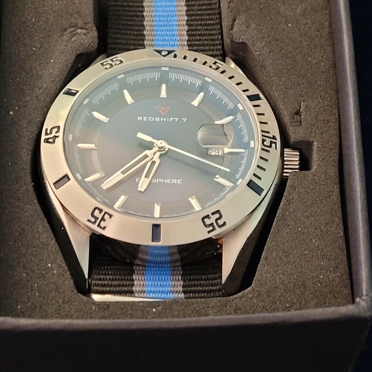 Redshift 7 Exosphere Watch Blue Dial Nata band - Japan Movement | eBay