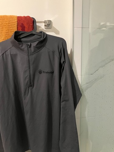 Prudential grey half zip pullover jacket sweatshirt men's adult 2XL XXL NEW - Picture 2 of 3