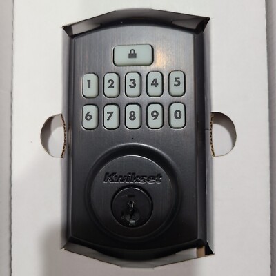 Kwikset SmartCode 260 KeyPad Electronic Lock 9260TRL Venetian Bronze- New-OB