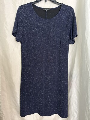 TRIXXI Sparkly Blue Dress Size Large | eBay