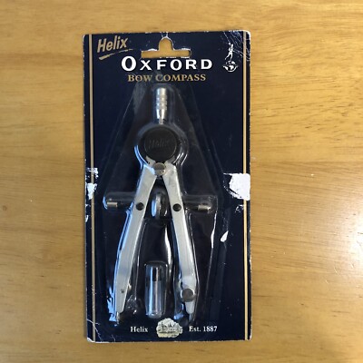 Helix Oxford Geometrie Bogenkompass - Metall - für Schule / Schüler - nagelneu