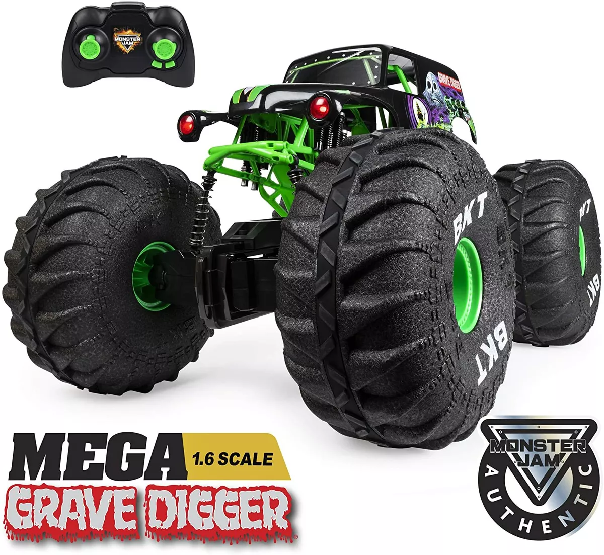 Carrinho de Controle Remoto Monster Jam Grave Digger - Brinquedos 