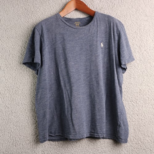 Polo Ralph Lauren T Shirt Erwachsene XL Blau Freizeit Outdoor Preppy Classic VINTAGE