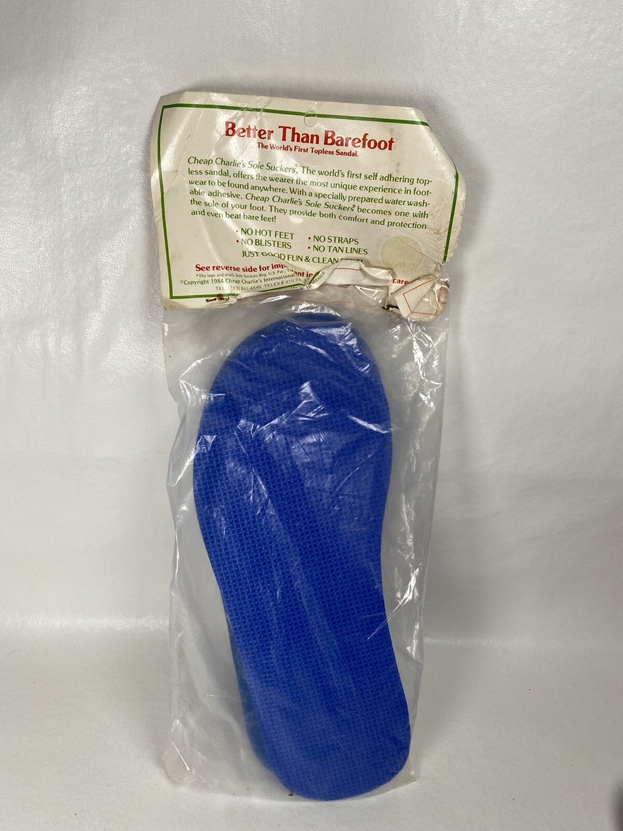 VTG NOS 2 Pkgs Cheap Charlie\'s Sole Suckers From Hawaii Topless Sandal Lot READ ghows-LK-031fc32b-e01a-42d0-  main image 2