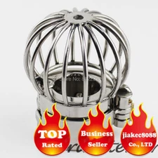 Stealth Lock Design Scrotum Pendant Stainless Steel Ball Stretchers Ring Locking