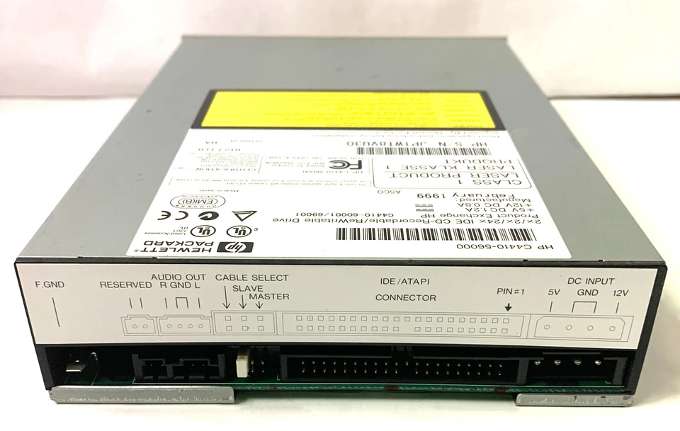 HP CD-Writer Plus 7500 Series C4410-56000 2x/2x/24x CD/R/RW Drive February 1999 - Image 3 of 4