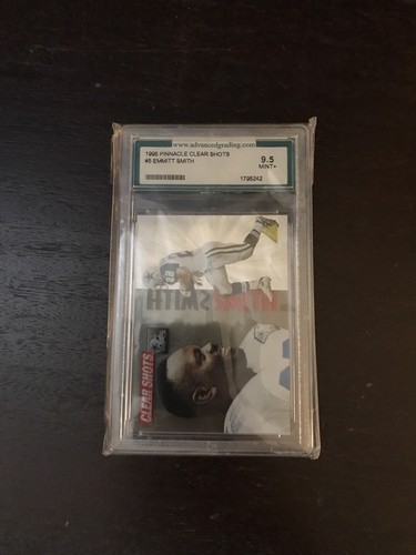 CARTE PINACLE EMMITT SMITH CLEAR SHOTS 1995 #5 - COTE 9,5 COMME NEUVE + - Photo 3/11