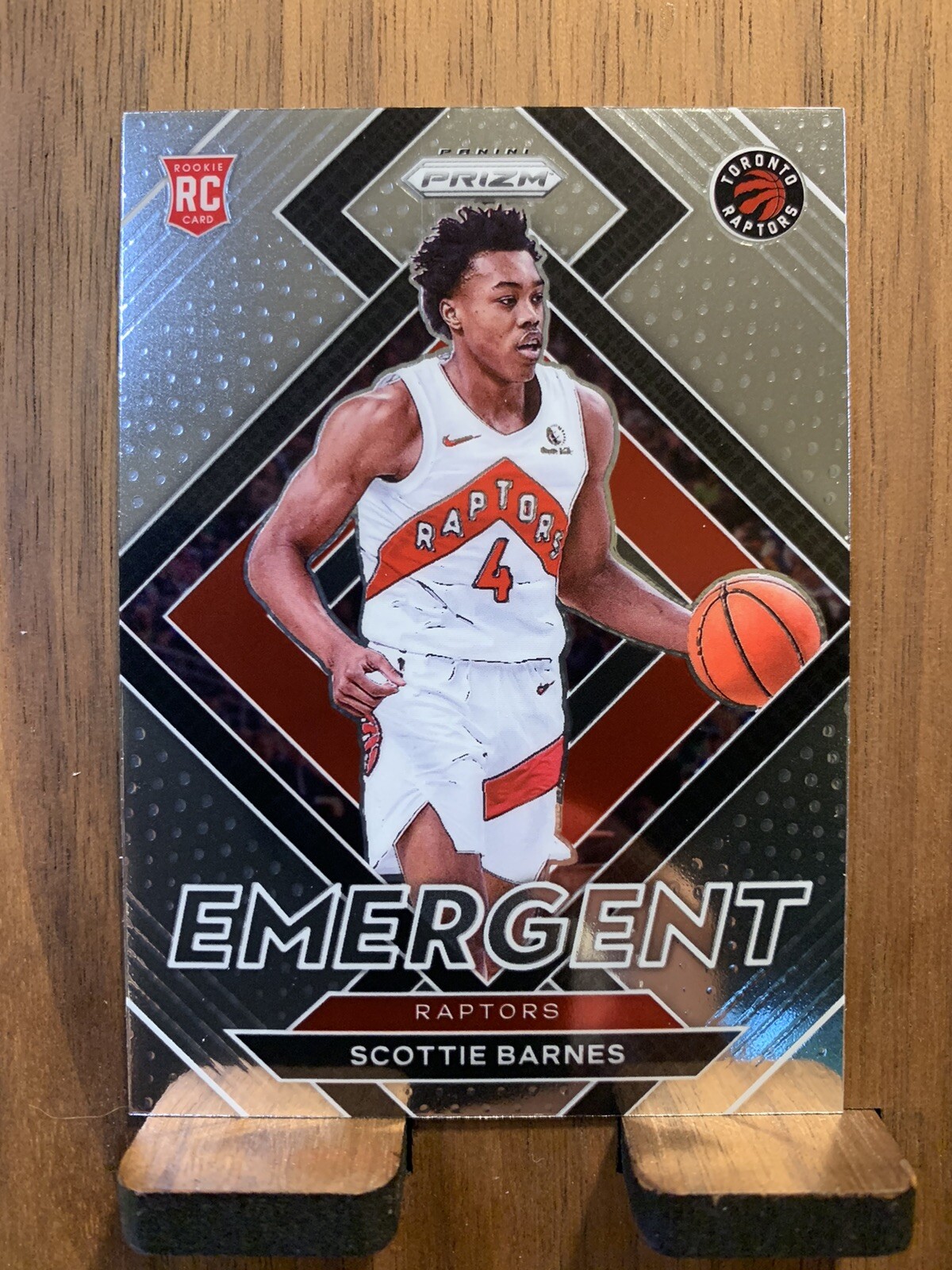 SCOTTIE BARNES 2021-22 PANINI PRIZM EMERGENT #13 RC