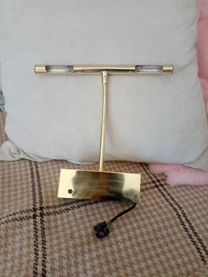 Lampe Applique Murale Pour Tableau En Laiton Vintage Art Déco Lampe - Photo 1/4