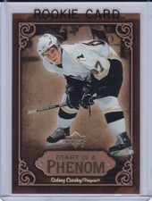 SIDNEY CROSBY ROOKIE CARD Pittsburgh Penguins HOCKEY RC 2005 Upper Deck Phenom!. rookie card picture