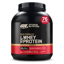 Image of Optimum Nutrition Gold Standard Whey Protein Powder Strawberry 76 Servings