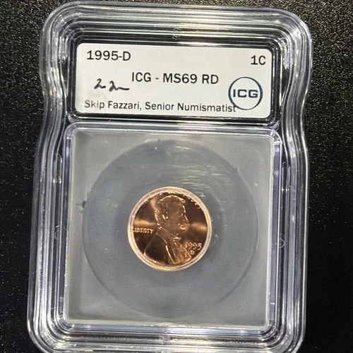 1995-D Lincoln Memorial Cent — photo from another recent sale