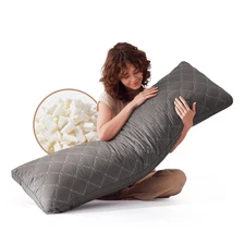 Memory Foam Body Pillow for Adults, Ultra-Soft Full Body Pillow with Diamond ...