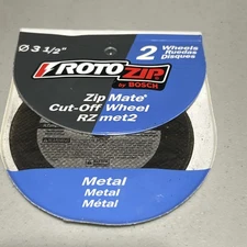 RotoZip By BOSCH Zip Mate Cut-off Wheels (2), RZMET2, 3 1/2 Metal