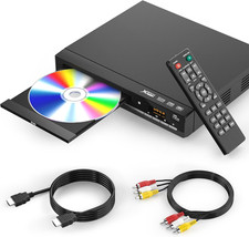DVD Players for TV with Hdmi,Plays All Regions and Formats,Cd Player for Home,Su