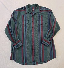 Roper Vtg 90s Aztec Striped Pearl Snap Shirt Mens Sz XL Cowboy Retro Western USA