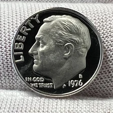 1976-S Roosevelt Dime Deep Cameo Proof receive coin pictured see description5397