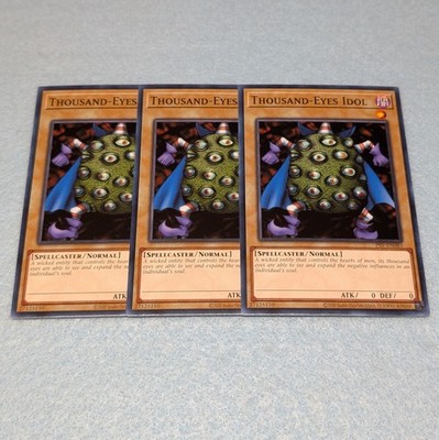 Yugioh Thousand Eyes Idol PSV Common 3 Card Playset NM