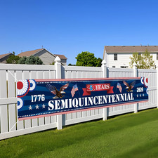 250Th Anniversary American Banner Flag, 4Th of July Decorations,1776-2026 USA Bi