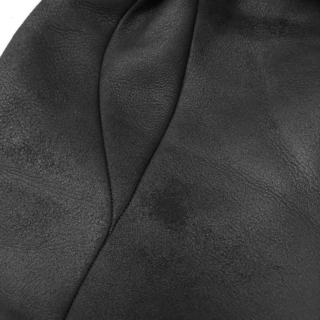 DEVOA Devore Mouton Leather Jacket Black 2 Used M… - image 7