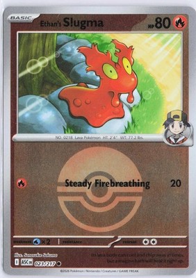 Ethan's Slugma (Poke Ball) 023/217 Ascended Heroes Pokemon Reverse Holo NM