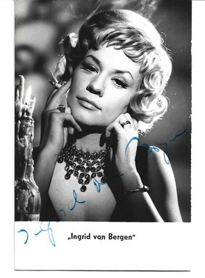 Ingrid von Bergen  Autogramm Autogrammkarte aus Nachlass - Sammlungsauflösung