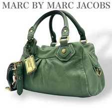 Marc Jacobs Classic Q 2Way Shoulder Bag Green color Y2K 20cm×30cm×12cm NNCl39