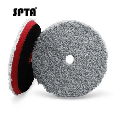 SPTA 1Pc T100 Fast Cutting 3-in-1 Microfiber Polishing Wax Pad Remove Scratches