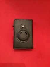 Wallet Card Holder For Men Leather RFID Protection Carbon Fiber ID Window