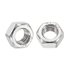 170pcs Hex Nuts - [M8-1.25] 304 Stainless Steel 18-8 Hardware Nuts, Silver