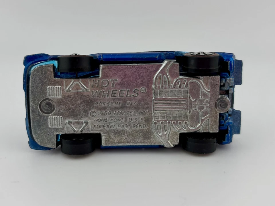 Hot Wheels ~ 1970 Redline ~ Porsche 917 ~ Blue (HK) - Image 3 of 4