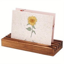 1pc Pine Wood Place Card Display Stands for Postcards Earring Display