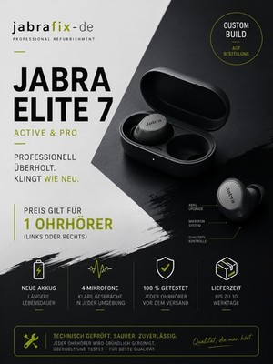  Jabra Elite 7 Active & Pro Linke/Rechte Ohrhörer Neuer Akku Auf Bestellung