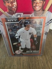 Austin Wells 2026 Topps Series 1 Orange Diamante #220 10/25 Yankees