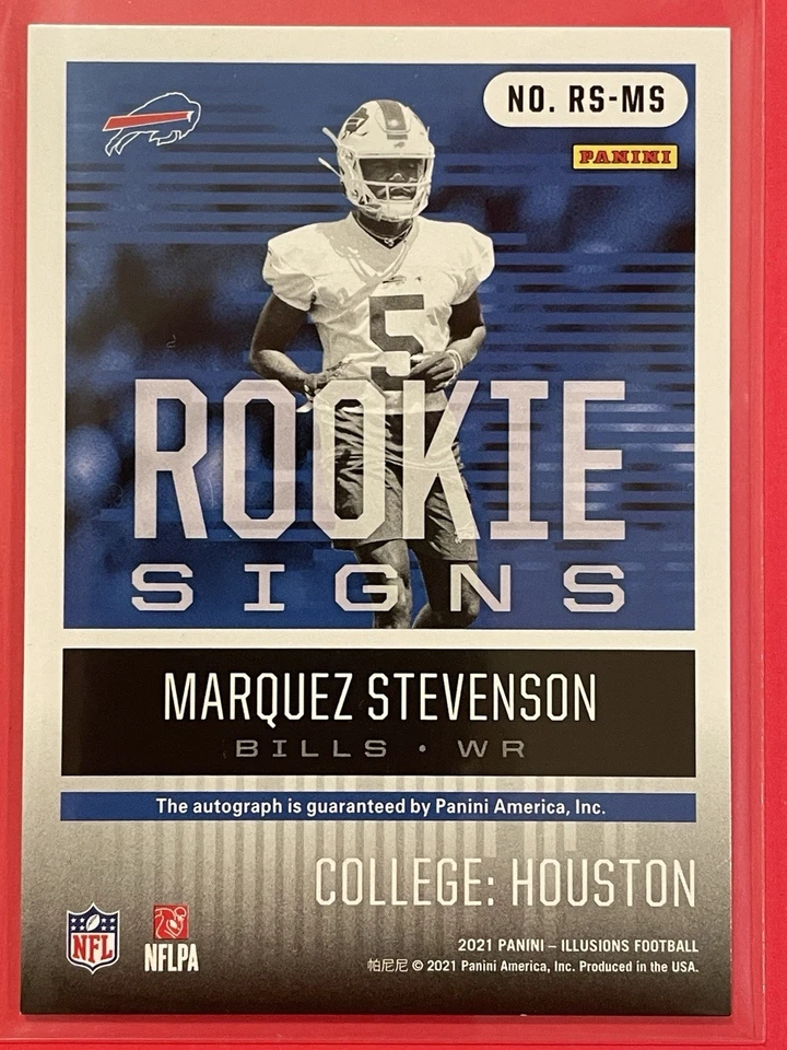 2021 Panini Illusions Marquez Stevenson Rookie Signs Auto Black /50 RC #RS-MS - Image 2 of 2
