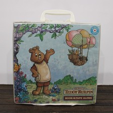 Teddy Ruxpin Book  Tape Read Along Set Vintage Case 7 Books 6 Tapes