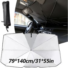 1pc Car Windshield Sun Shade Front Window Cover Visor Foldable Umbrella 55x 31