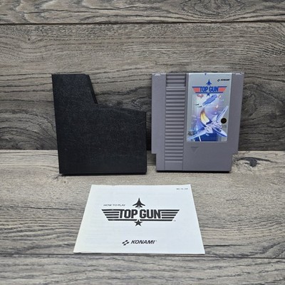 NES Top Gun Nintendo Entertainment System 1987 Cartridge & Manual Tested