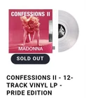 Madonna Confessions II 2 Pride Edition Limited Vinyl Sold Out