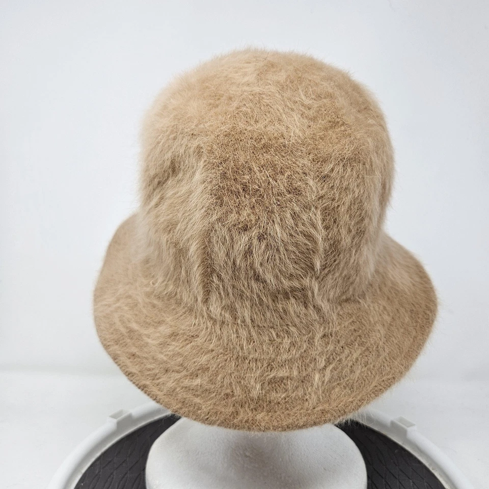 Gorra Orvis para mujer mediana bronceada lana de angora cubo difuso hecha en Francia Foto 4 de 4
