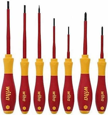 Wiha 32188 7 Piece Insulated Softfinish Screwdriver Set