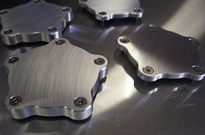 For Showwheels American Streeter Legend Flat Cap Aluminum Block-off Center 4 Pac