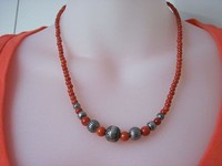 Carolyn Pollac Relios Southwestern Sterling Coral Bead 17 Adjustable Necklace Carolyn Pollac Relios Southwestern Sterling Coral Bead 17 Adjustable Necklace