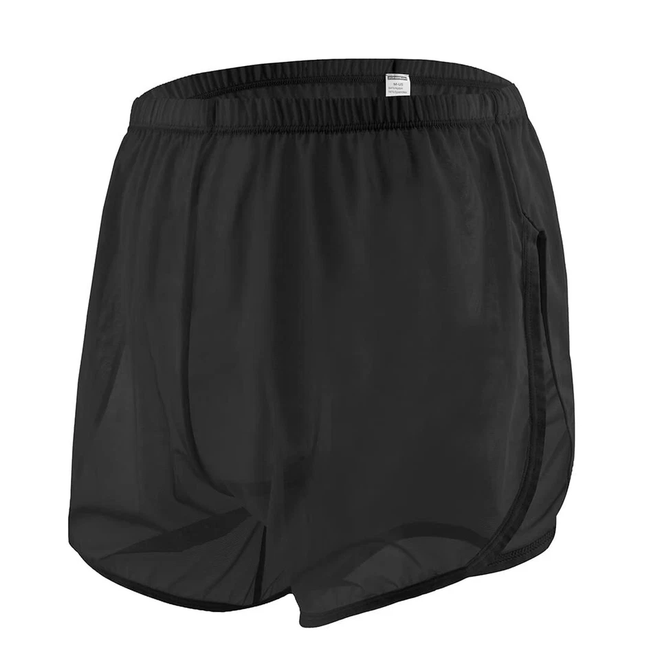 Zonbailon Men's Boxer Shorts Loose Split Side Mesh See-Through Breathable - Image 4 of 4