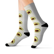AvocaToe Rules Socks-White